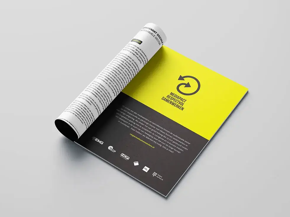 Advertentie van het Media Respectvol Samenwerken
